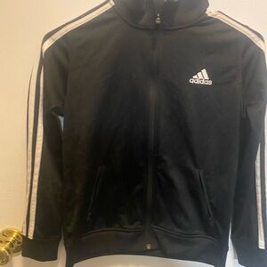 Adidas Black Crewneck with Silver Logo